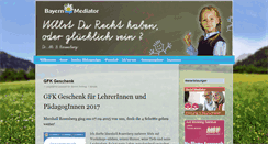 Desktop Screenshot of bayern-mediator.de